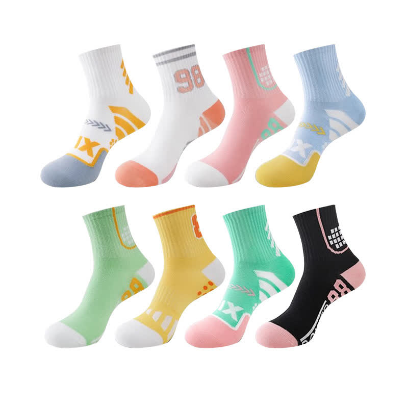 Chaussettes de compression à imprimé graphique numérique (8 paires)