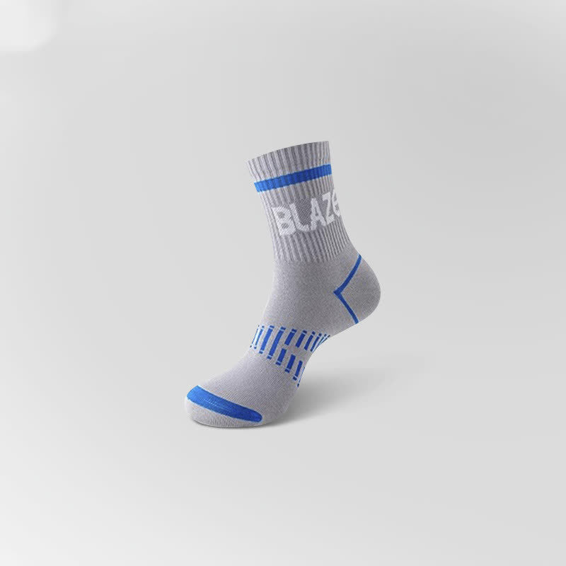 Chaussettes de compression de sport à imprimé lettre (5 paires)