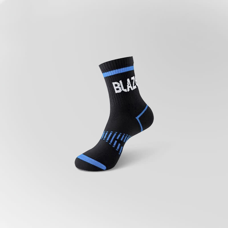 Chaussettes de compression de sport à imprimé lettre (5 paires)