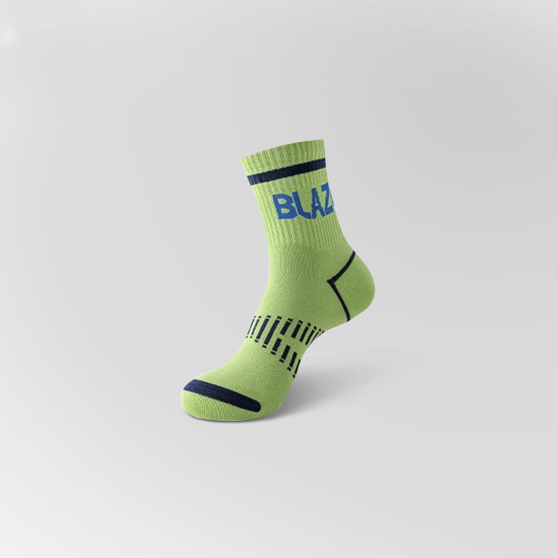 Chaussettes de compression de sport à imprimé lettre (5 paires)