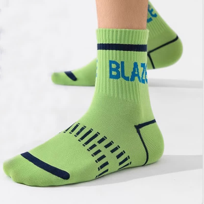 Chaussettes de compression de sport à imprimé lettre (5 paires)