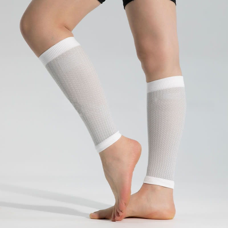 Manchons de compression pour mollets de sport à bordure contrastée