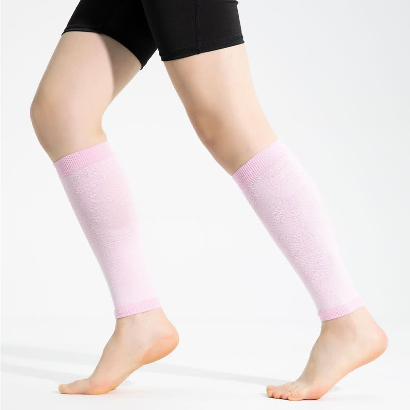 Manchons de compression pour mollets de sport à bordure contrastée
