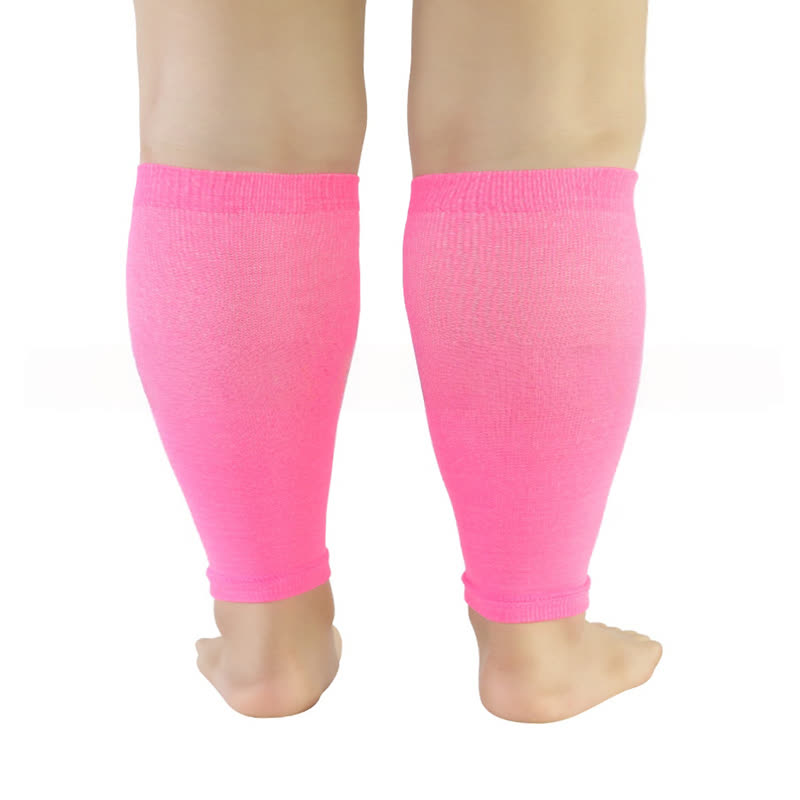 Manchons de compression pour mollets de couleur unie grande taille