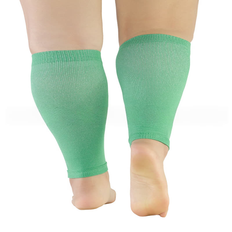 Manchons de compression pour mollets de couleur unie grande taille