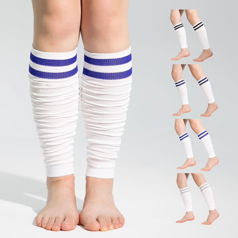 Manchons de compression pour mollets froncés à double bande
