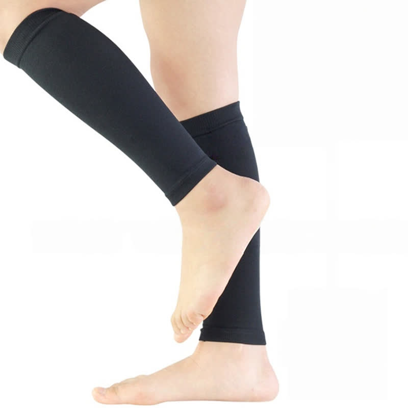 Manchons de compression pour mollets de football de couleur unie (3 paires)