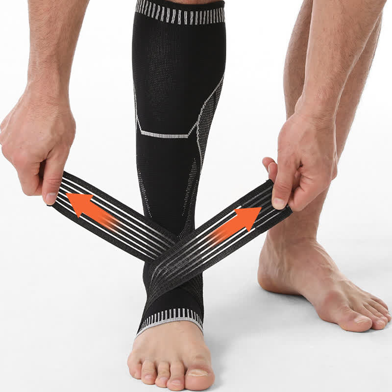 Manchons de compression antidérapants pour mollets et chevilles