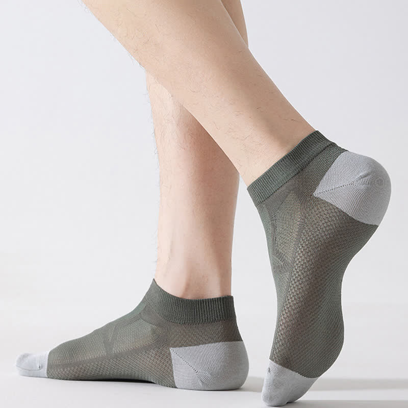 Chaussettes respirantes antidérapantes à talon en maille (6 paires)
