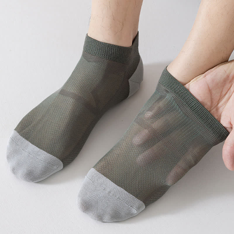 Chaussettes respirantes antidérapantes à talon en maille (6 paires)