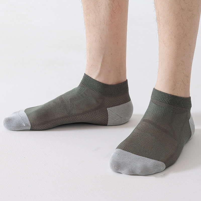 Chaussettes respirantes antidérapantes à talon en maille (6 paires)