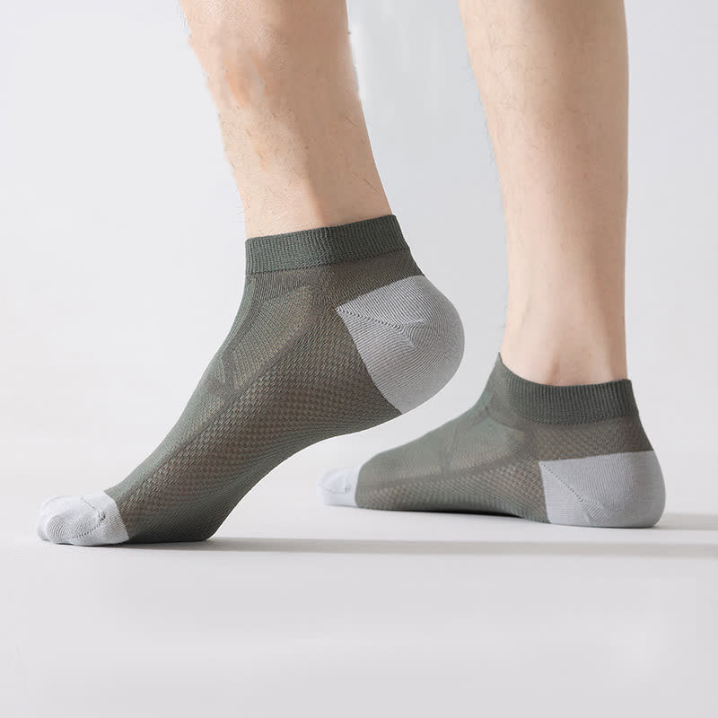 Chaussettes respirantes antidérapantes à talon en maille (6 paires)