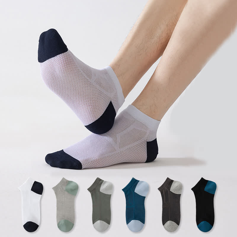 Chaussettes respirantes antidérapantes à talon en maille (6 paires)