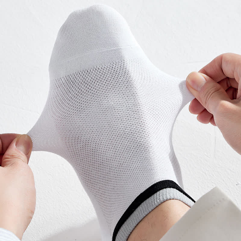 Chaussettes en maille respirante en pur coton (5 paires)