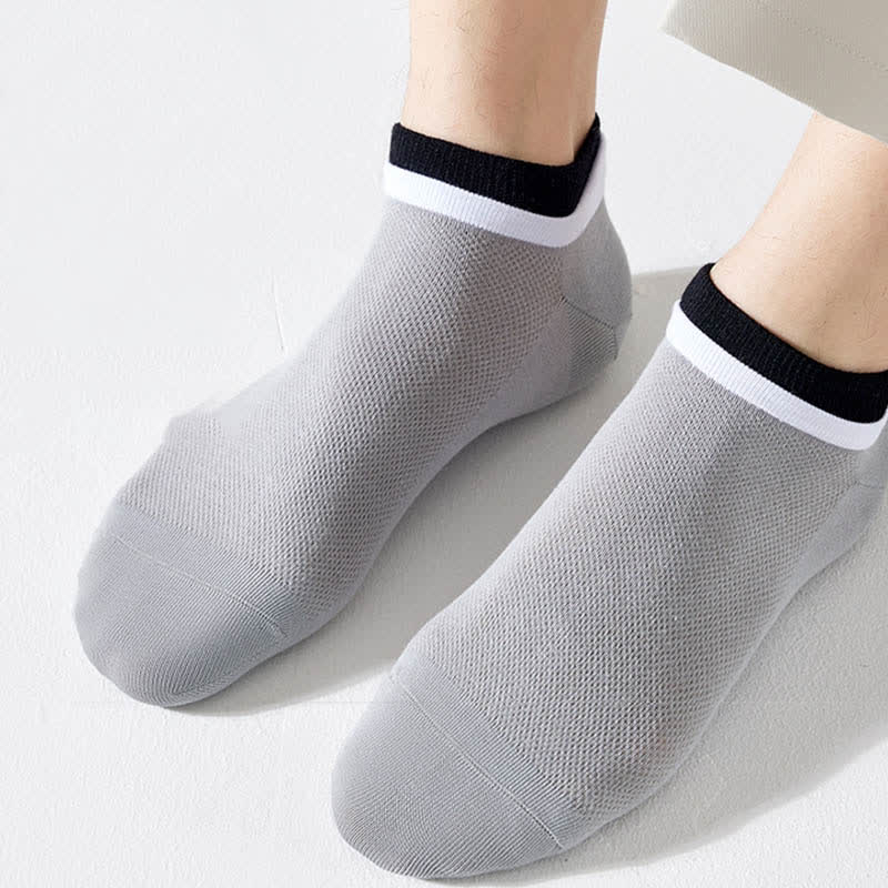 Chaussettes en maille respirante en pur coton (5 paires)