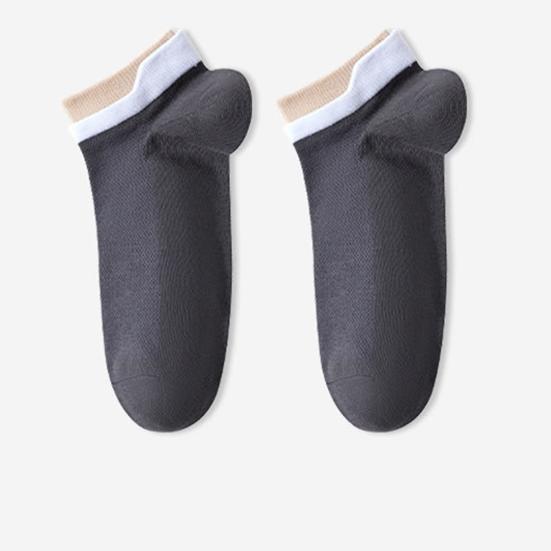 Chaussettes en maille respirante en pur coton (5 paires)
