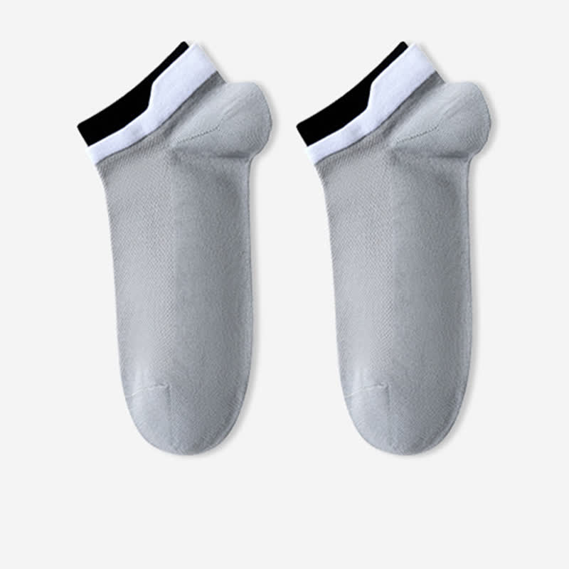 Chaussettes en maille respirante en pur coton (5 paires)