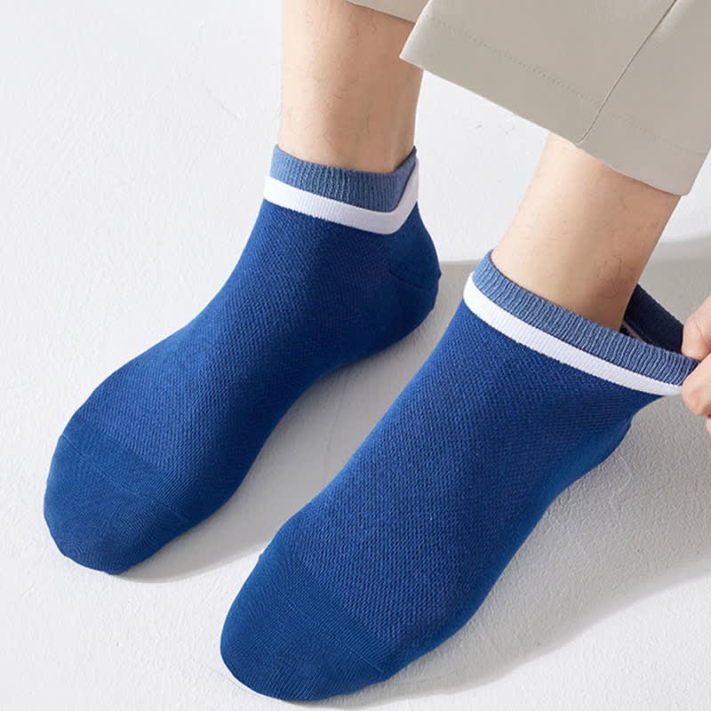 Chaussettes en maille respirante en pur coton (5 paires)