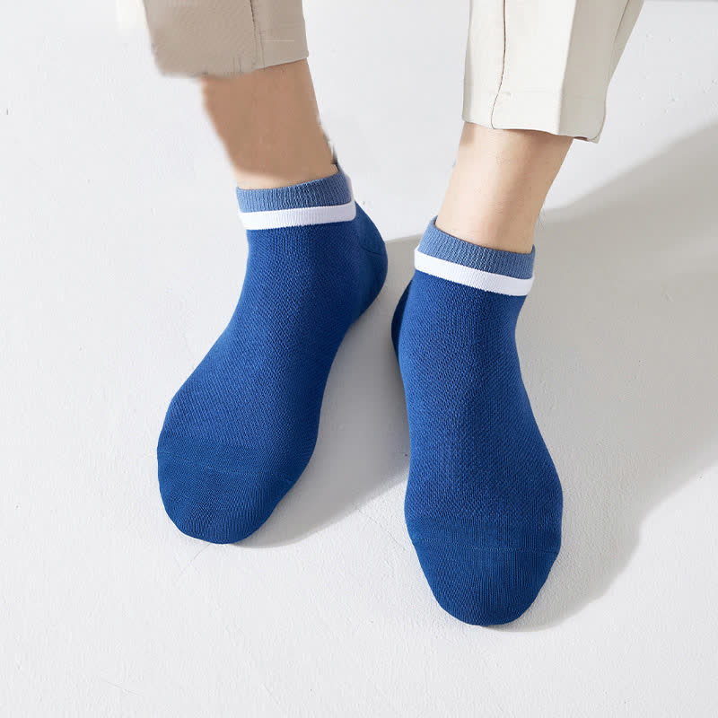 Chaussettes en maille respirante en pur coton (5 paires)