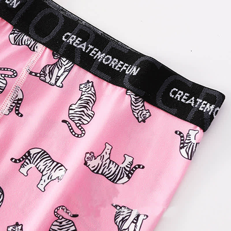 Lot de 4 boxers respirants à imprimé tigre pour homme - image 5