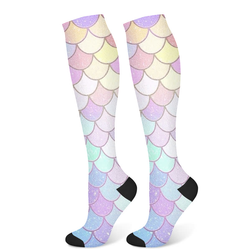 Chaussettes de compression Mermaid Series (3 paires) - Violet (1 paire) - S/M - image 8