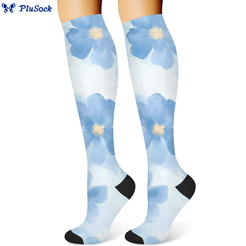 Chaussettes de compression à imprimé floral, fraise et montgolfière (3 paires) - image 2