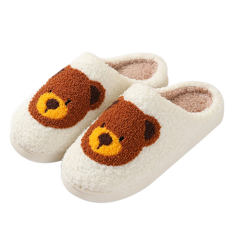 Chaussons d'intérieur grande taille à imprimé ours de dessin animé - image 5