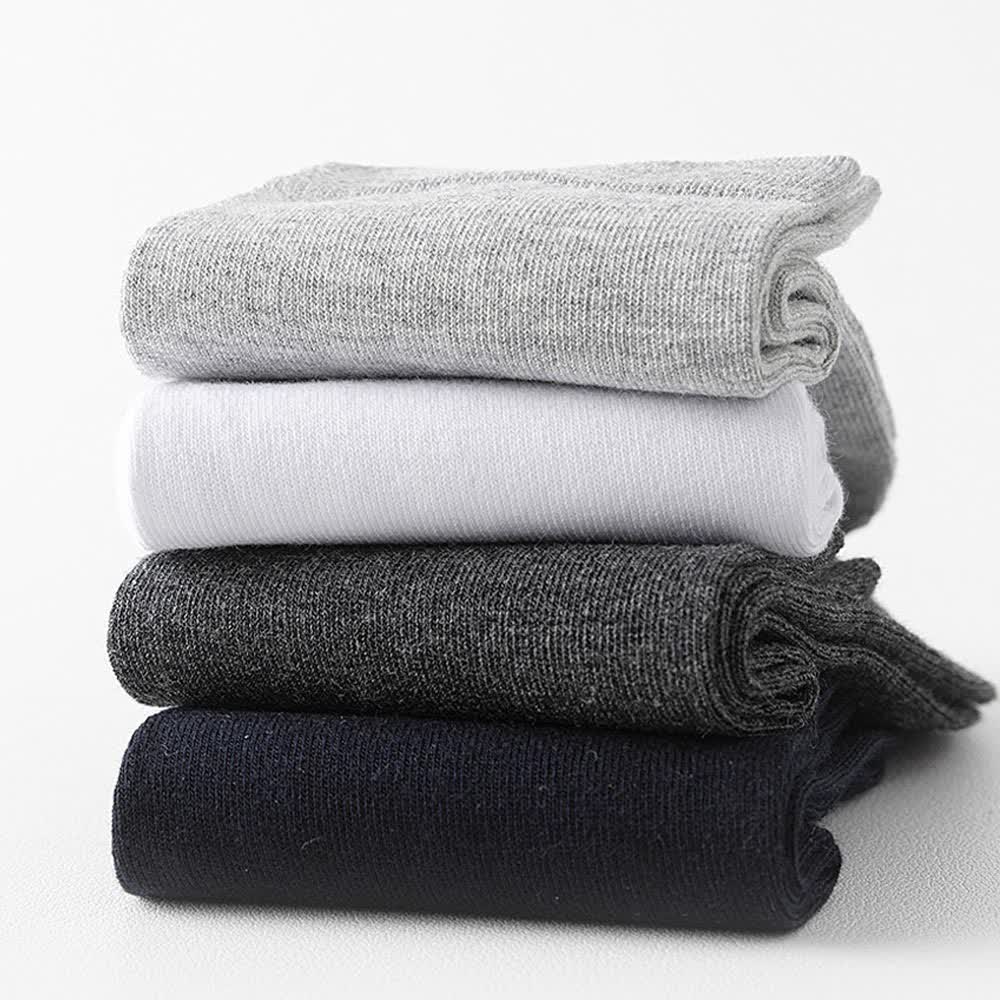 Chaussettes respirantes antibactériennes en pur coton (5 paires)