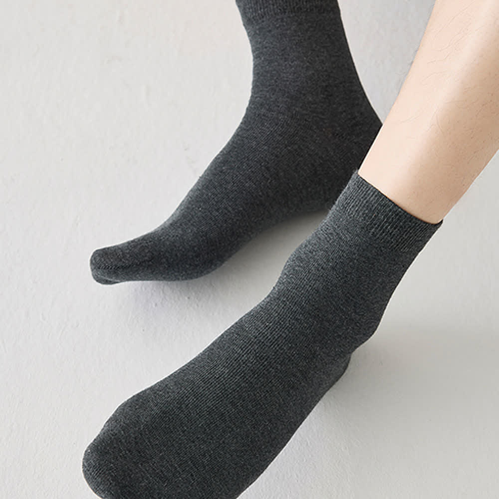 Chaussettes respirantes antibactériennes en pur coton (5 paires)