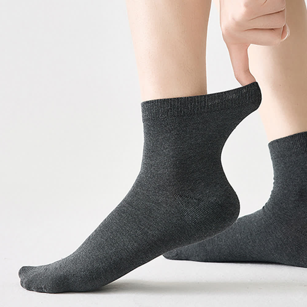 Chaussettes respirantes antibactériennes en pur coton (5 paires)