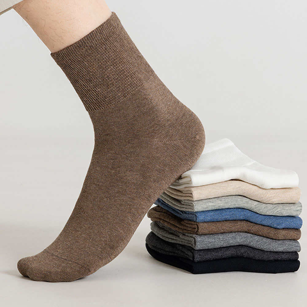 Chaussettes longues en coton extensible grande taille (8 paires)