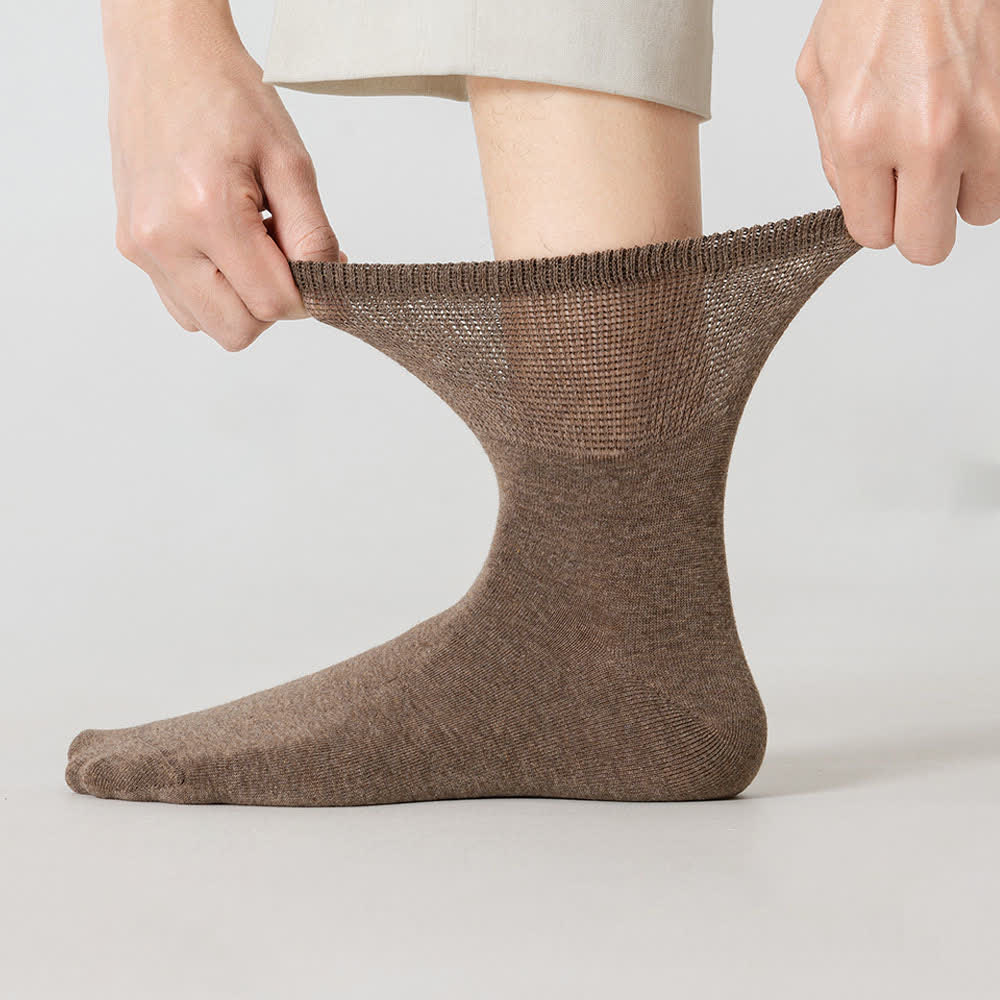 Chaussettes longues en coton extensible grande taille (8 paires)
