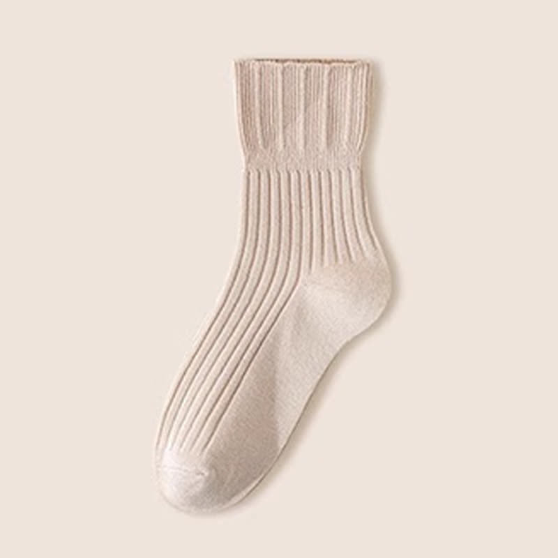 Chaussettes courtes amples en coton avec bordure ondulée (4 paires)