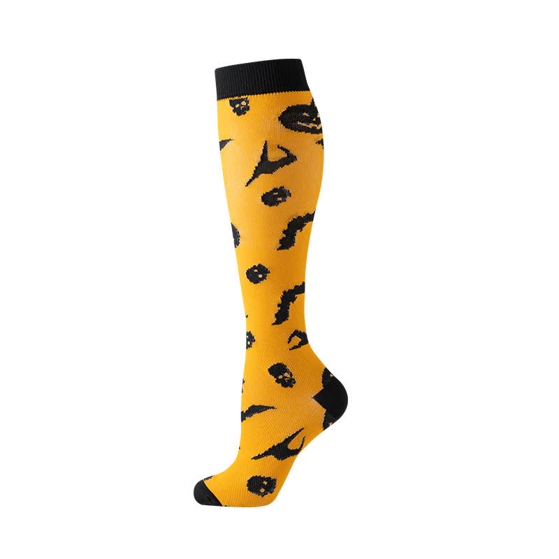 Chaussettes de compression Halloween Skull Ghost Series (5 paires) - image 5