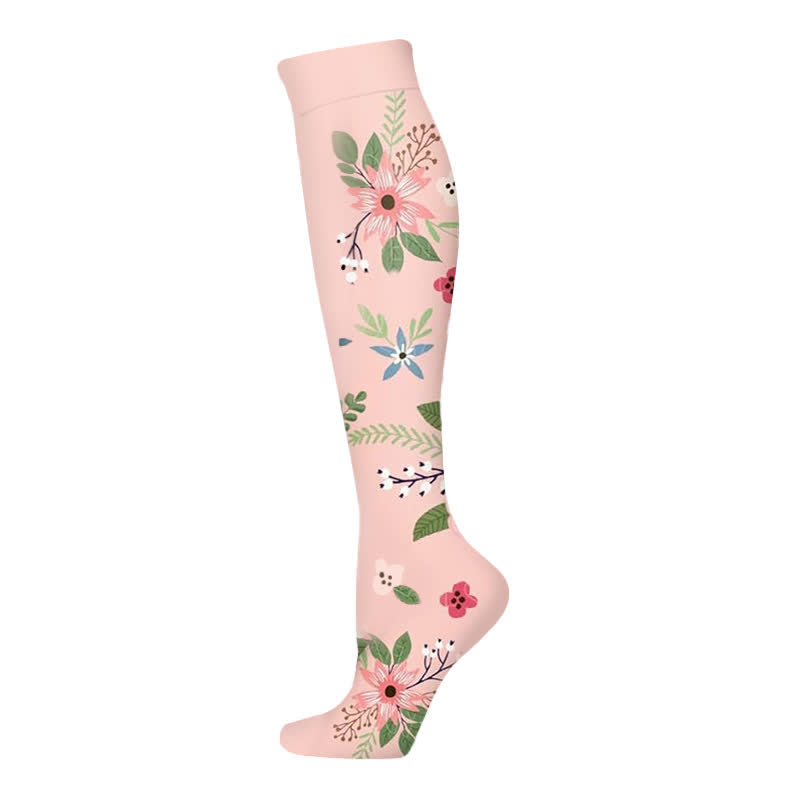 Chaussettes de compression Blooming Flowers (6 paires) - Rose-B - S/M - image 12