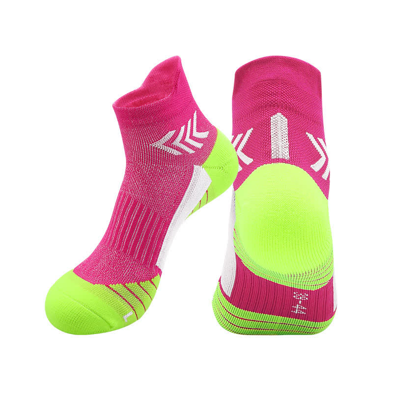 Chaussettes de compression à imprimé graphique pour la course à pied (4 paires)