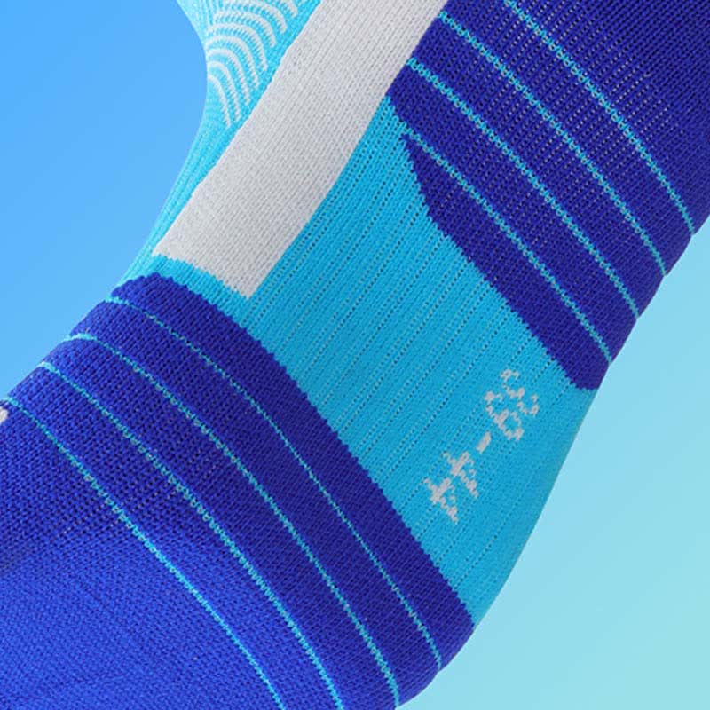 Chaussettes de compression à imprimé graphique pour la course à pied (4 paires)