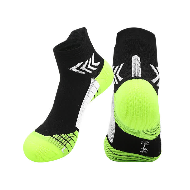 Chaussettes de compression à imprimé graphique pour la course à pied (4 paires)