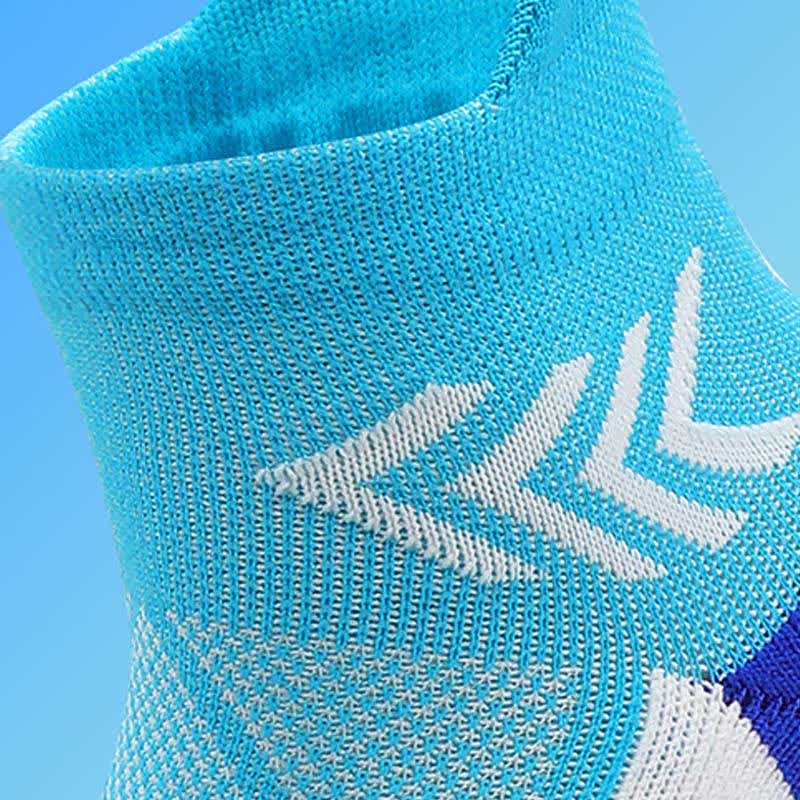 Chaussettes de compression à imprimé graphique pour la course à pied (4 paires)
