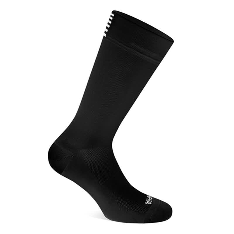 Chaussettes de compression de cyclisme de couleur unie (6 paires)