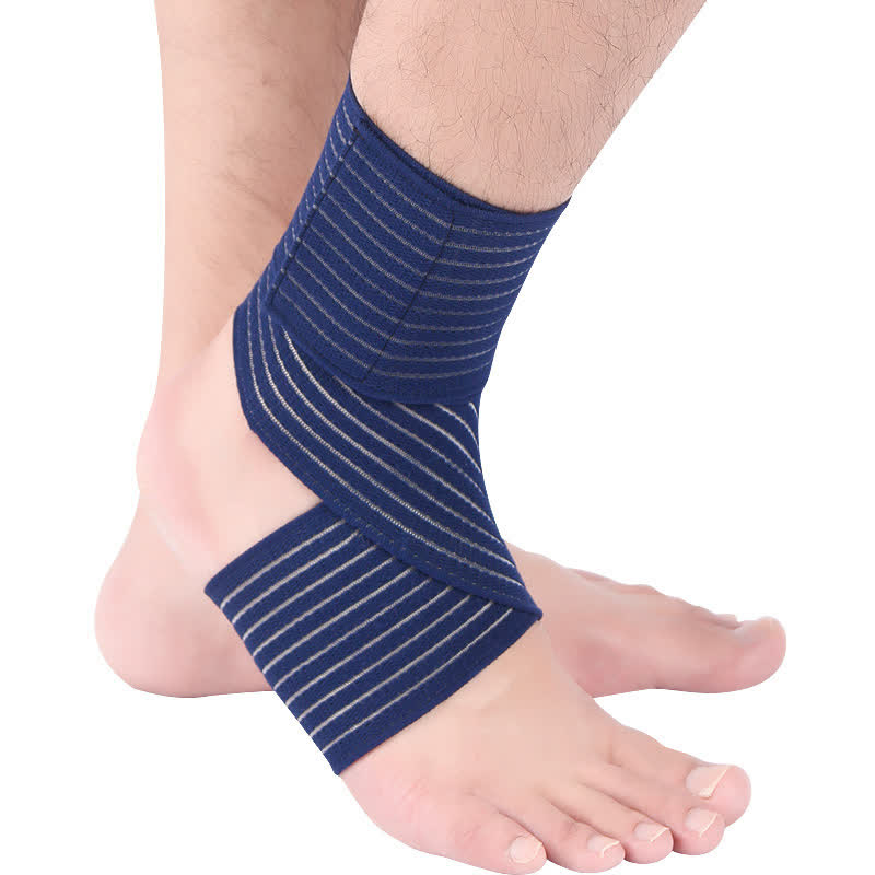 Chevillères fines et élastiques en velcro - Bleu foncé - Taille unique - image 9