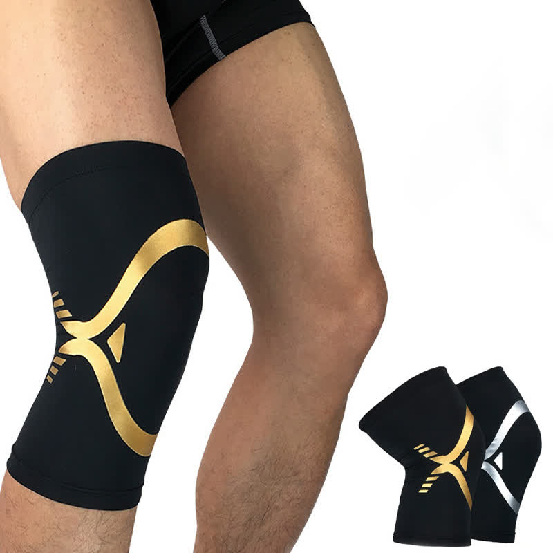 Genouillères de sport élastiques et respirantes