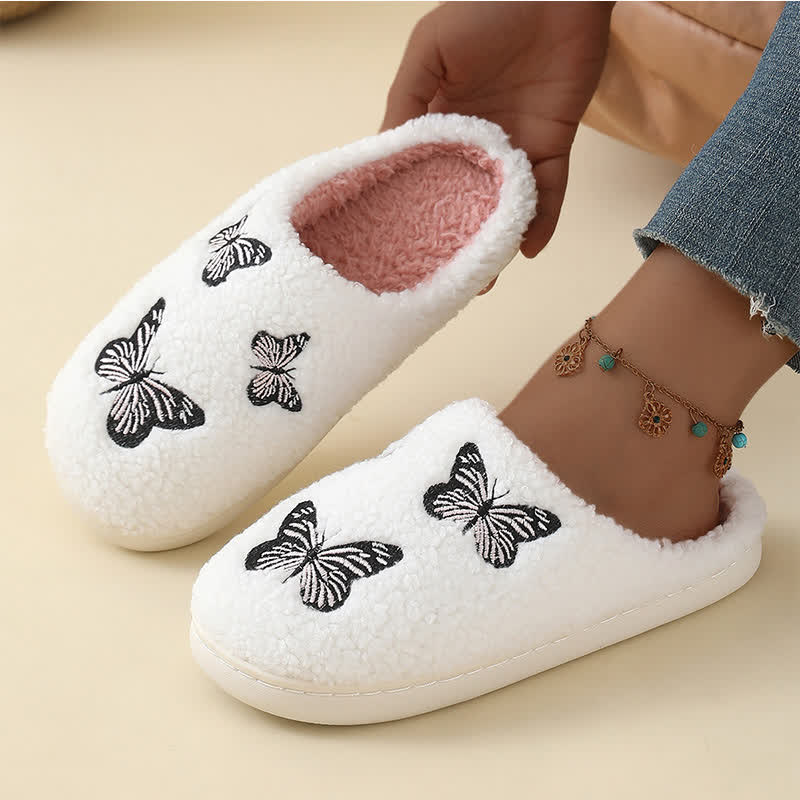 Chaussons mignons à imprimé papillon grande taille - image 3