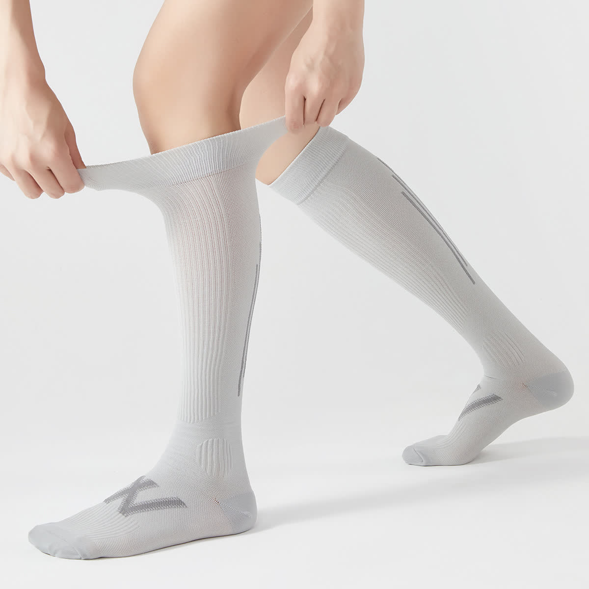 Chaussettes de sport à rayures (4 paires) - Gris - EU37-42 (US4-8.5) - image 4