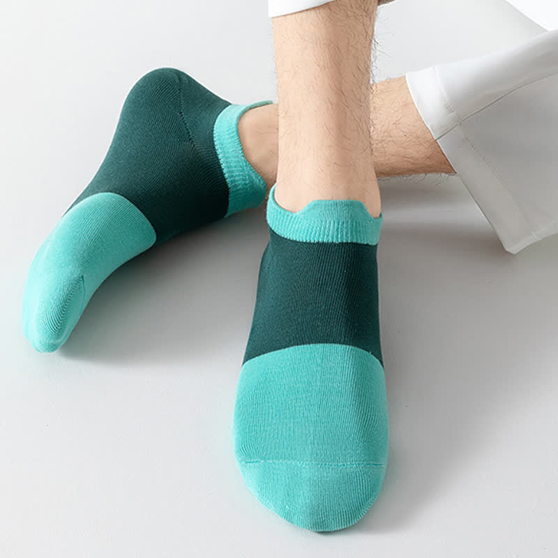 Chaussettes respirantes en coton à blocs de couleurs (6 paires)
