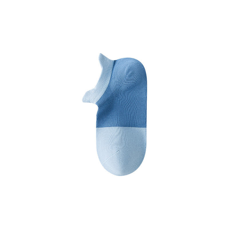 Chaussettes respirantes en coton à blocs de couleurs (6 paires)
