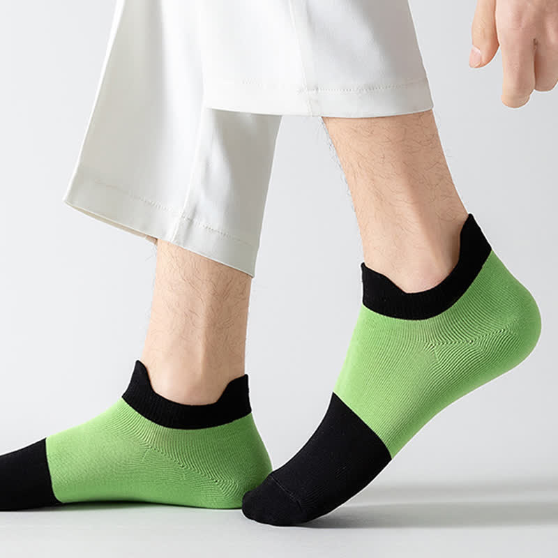 Chaussettes respirantes en coton à blocs de couleurs (6 paires)