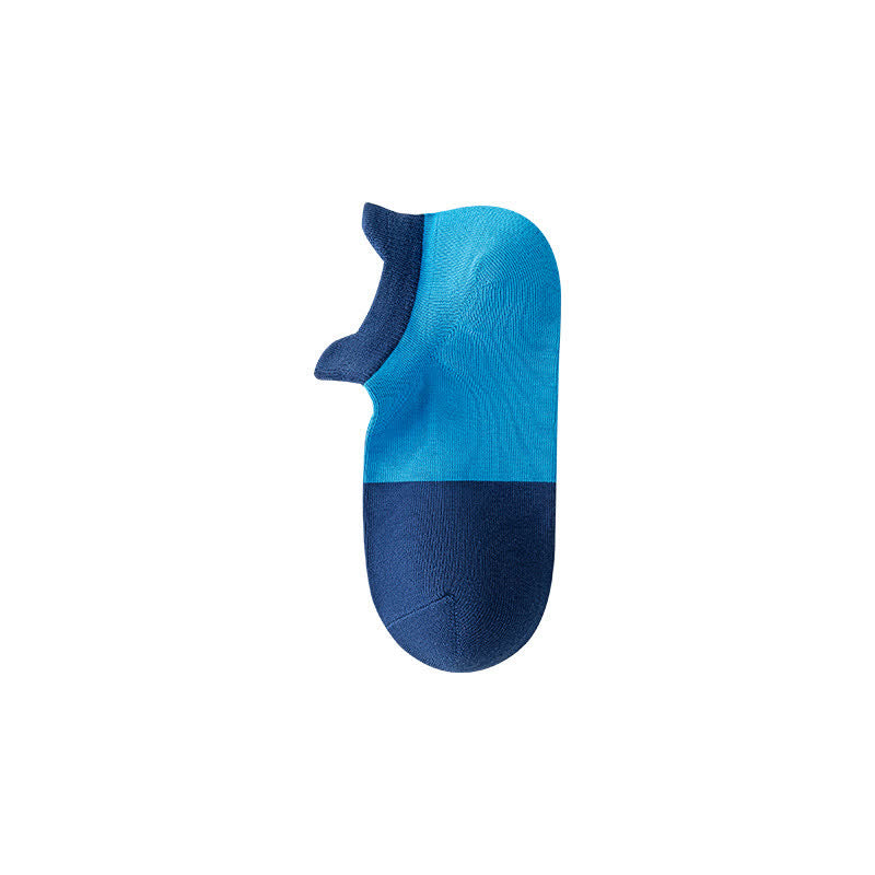 Chaussettes respirantes en coton à blocs de couleurs (6 paires)