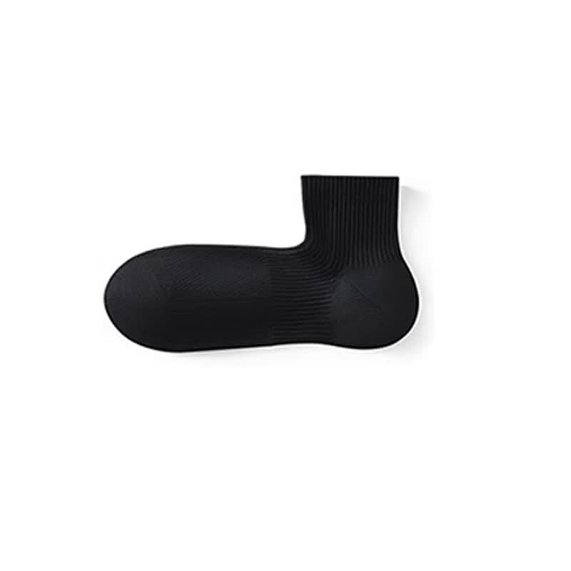 Chaussettes basses respirantes en coton uni (6 paires)