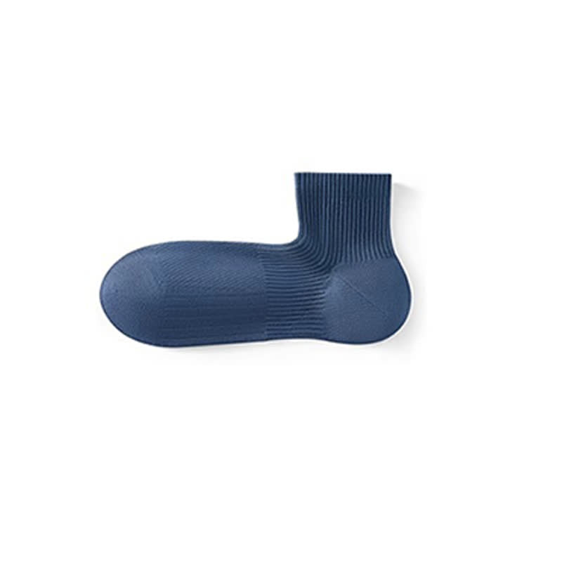 Chaussettes basses respirantes en coton uni (6 paires)